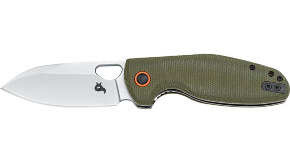 Nóż składany BlackFox Puffy OD Green Canvas Micarta, Satin 10Cr15CoMov (BF-786 MOD)