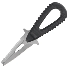 Mac Coltellerie Microsub PT Diving Knife Black ABS, Mirror W 1.4116 (MRS06PT.N)