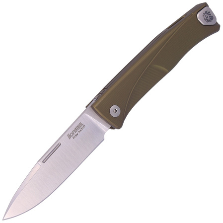 Nóż składany LionSteel Thrill Green Aluminium, Satin M390 by Molletta (TL A GS)