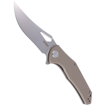 Nóż składany Kubey Phemius Tan G10, Bead Blasted D2 (KU149B)