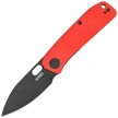 Kubey Hyde Knife Red G10, Blackwashed 14C28N by Colin Maisonpierre (KU2104F)