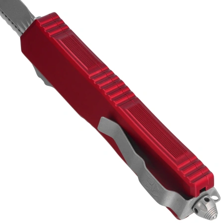 Microtech Scarab Gen III Executive T/E OTF Knife Merlot Aluminium, Apocalyptic P/S M390MK by Tony Marfione (1177-10APMR)