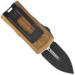Microtech Exocet II D/E OTF Knife Tan Aluminium, Black M390MK by Tony Marfione (1157-1TA)