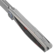 Nóż składany Rike Knife RK-Baidi-T-P/RCF Gray Titanium / Red Carbon Fiber, Bead Blasted M390