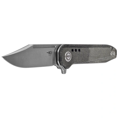 Bestech Syntax CP Black Micarta, Stonewashed/Satin CPM 154CM by Todd Knife and Tool (BG41D)