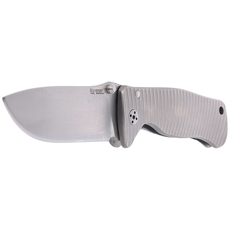 Nóż składany LionSteel SR2 Grey Titanium, Satin Sleipner by Molletta (SR2 G)