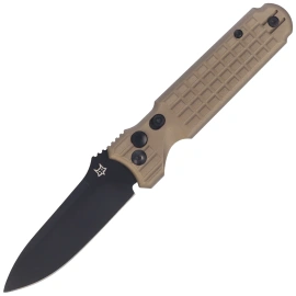 Nóż automatyczny Fox Predator II 2F Full Auto Bronze Aluminium, Black Idroglider Hybrid Cryo (FX-448 AL BR)