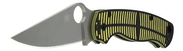 Spyderco Para Military 2 Salt Knife Yellow/Black G10, Satin MagnaCut by Sal, Eric Glesser (C81GBKYLMCP2)