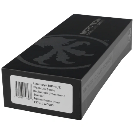 Microtech Luminary ZBP D/E Signature OTF Knife Urban Backwoods Camo Aluminum, Urban Backwoods Camo M390MK by Tony Marfione (1270-1WOUCS)