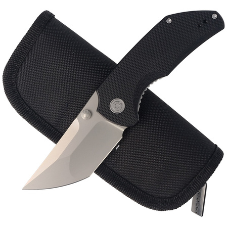 Nóż składany CIVIVI Thug 2 Black G10, Silver Bead Blasted Nitro-V by Matt Christensen (C20028C-2)