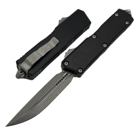 Nóż automatyczny OTF Microtech Scarab II Gen III Executive D/E-S Black Aluminium, Apocalyptic M390MK by Tony Marfione (1181-10AP)