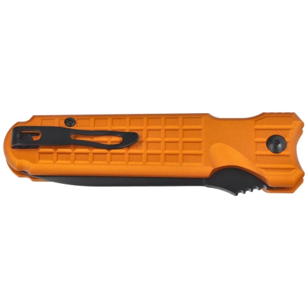 Nóż automatyczny Fox Predator II 2F Full Auto Orange Aluminium, Black Idroglider Hybrid Cryo (FX-448 AL O)