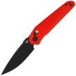 Bestech Mothus Knife Red G10, Black Stonewashed 14C28N by Kombou (BG67H)