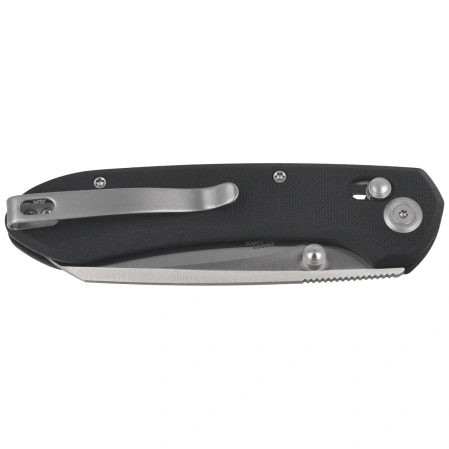 Nóż składany Kubey Bonza Black G10, Satin 14C28N by Happy As Larry (KU446A)