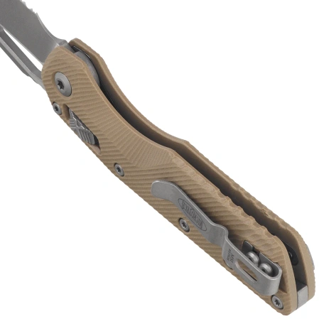 Nóż składany Microtech MSI S/E Tan Fluted G10, Apocalyptic P/S M390MK by Tony Marfione (210-11APFLGTTA)