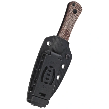Kizer Bone Knife Brown Norplex UltreX Micarta, Matte DLC Ultra 3V by Maverick Customs (1122A1)