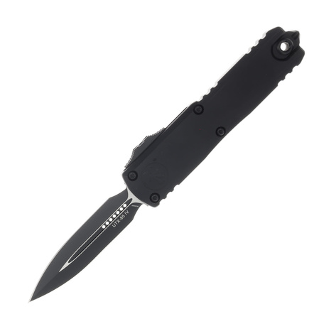 Microtech UTX-85 Gen IV D/E OTF Knife Tactical Black Aluminium, Black M390MK by Tony Marfione (12324-1T)