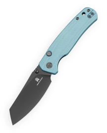 Bestechman Cicada's Wing-TL Knife Misty Blue G10, Black PVD 10Cr15CoMoV (BMK24G)