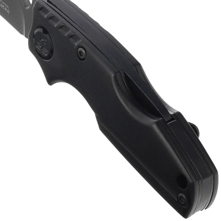 K25 Folding Knife – Black Aluminum, Titanium-Coated 7Cr17MoV (18775)