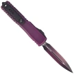 Nóż automatyczny OTF Microtech Ultratech Gen IV D/E Purple Abrasion Half Tri-Grip Aluminium, Purple Abrasion M390MK by Tony Marfione (11224HT-1PUAA)