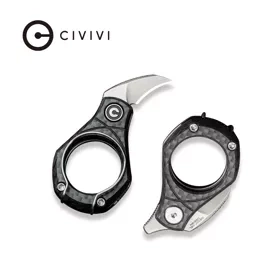Civivi Pyrus Knife Twill Carbon Fiber, Satin 14C28N by Ostap Hel (C23038-3)