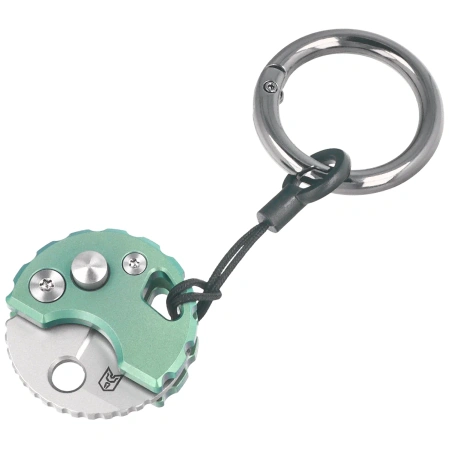 Nóż składany Bestechman Turtle Green Titanium, Bead Blasted 14C28N (BM20D)