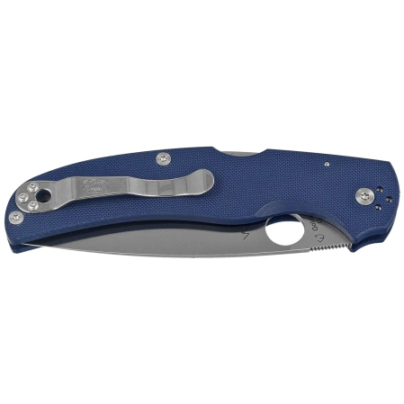 Spyderco Native Chief Cobalt Blue G10, Satin CPM SPY27 by Sal, Eric Glesser Knife (C244GPCBL)