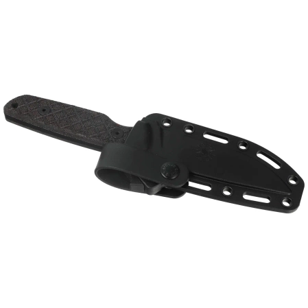 Spartan Blades Alala Knife Black Canvas Micarta, Black 1095 Cro-Van by Curtis Iovito (SBSL004BKBK)