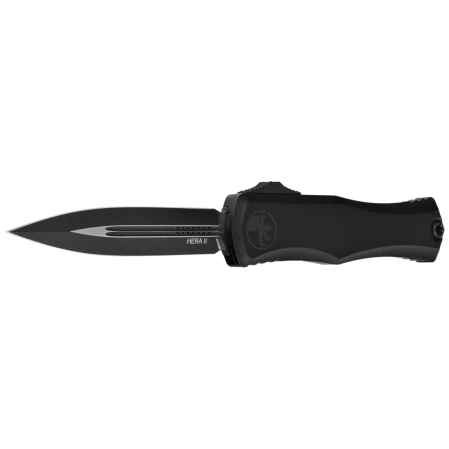 Microtech Hera II D/E Black Aluminum, Black M390MK by Tony and Sean Marfione