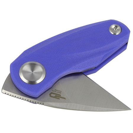 Nóż składany Bestech Tulip Blue G10, Satin / Stonewash 14C28N by Ostap Hel (BG38D)