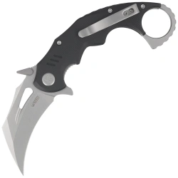 Kubey Mini Wrath Knife Black G10, Beadblasted 14C28N by MUZI Design (KU262A)