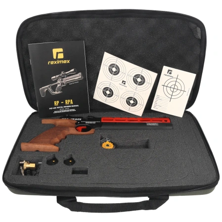 Pistolet wiatrówka PCP Reximex RPA Race Red 5.5 mm z regulatorem
