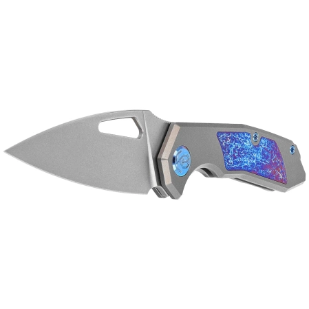 Kubey KB Coeus Knife, Gray Titanium / Timascus, Beadblasted CPM S35VN (KB286A)