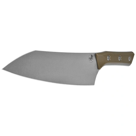 Microtech 8'' Chef's Knife OD Green G10, Stonewashed M390MK (3000-10OD)