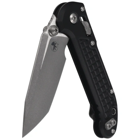 Microtech LUDT Ram-Lok T/E Knife Black Frag Aluminum, Stonewashed M390MK by Tony Marfione (1136RL-10FR)