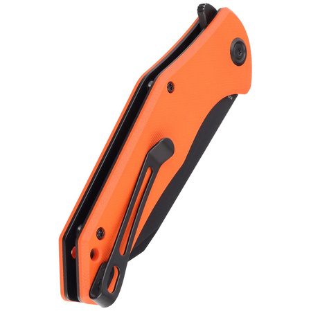 Nóż składany Kubey Flash KU158G Orange G10, Blackwashed AUS-10