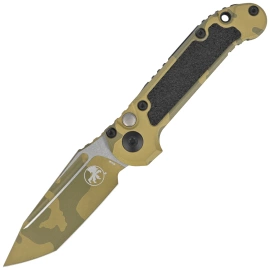 Microtech LUDT Gen III T/E Automatic Knife Bazooka Camo Aluminum, Bazooka Camo M390MK by Tony Marfione (1136-1BOCS-Z4)