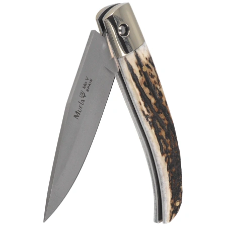 Muela Artisan P-8VA Knife Deer Stag, Satin MoVa 1.4116