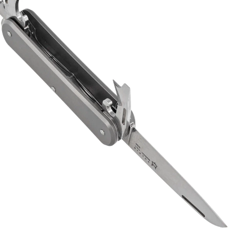 Fox Vulpis S4 Sandblasted Titanium, Polished M390 Pocket Knife (FX-VP130-S4 TI)