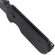 Kubey Bedrock Knife Black G10, Blackwashed D2 (KU505D)