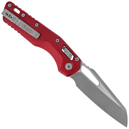 Nóż składany Microtech MSI S/E Merlot Fluted Aluminium, Apocalyptic M390MK by Tony Marfione (210-10APFLMR)