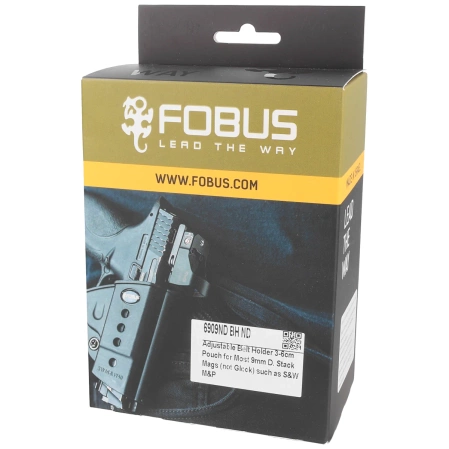 Ładownica Fobus na magazynki 9mm Double Stack Magazines (bez Glock) takie jak Ruger SR9, American Pistol 9mm, CZ P07, S&W M&P, Walther PPQ, IWI MASADA, Uchwyt na pas (6909ND BH ND)