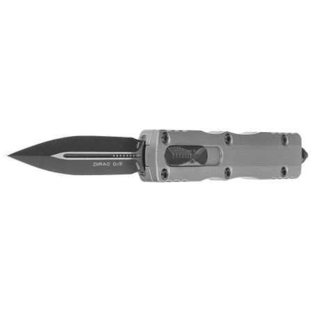 Nóż automatyczny OTF Microtech Dirac D/E Natural Clear Aluminium, Black M390 by Tony Marfione (225-1NC)