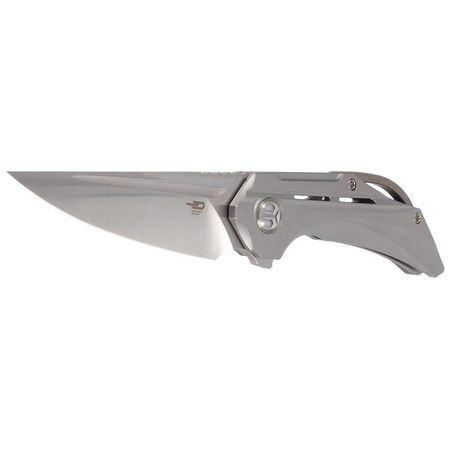 Bestech Vigil Gray Titanium, Satin M390 by Kombou Knife (BT2201A)