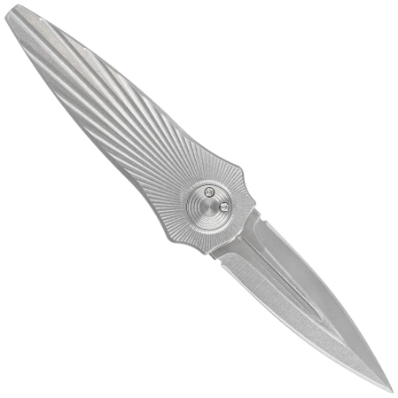 Paragon Warlock Tapered StarBurst Gray Titanium, Satin CPN S35VN (TITAN-WAR-TSB-S-DE)