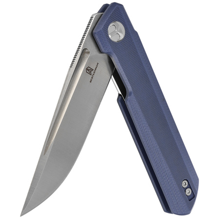 Nóż składany Bestechman Dundee Grey G10, Stonewashed / Satin D2 by Ostap Hel (BMK01C)