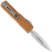 Microtech UTX-85 Gen IV D/E OTF Knife Tan Aluminum, Stonewashed  M390MK by Tony Marfione (12324-10TA)
