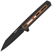 Nóż składany Tekto F4 Echo Zastava Black Aluminium/American Walnut G10, Titanium-Coated CPM S35VN