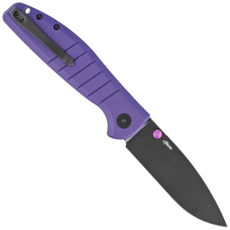 Bestechman Knife Goodboy Purple G10, Black DLC D2 by Keanu Alfaro (BMK04F)