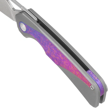 Nóż składany Kizer Topsail Silver-Blue-Purple Crystallized Titanium, Satin S45VN by Jonathan Styles (Ki3735A1)